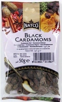 BLACK CARDOMOMS 50G NATCO