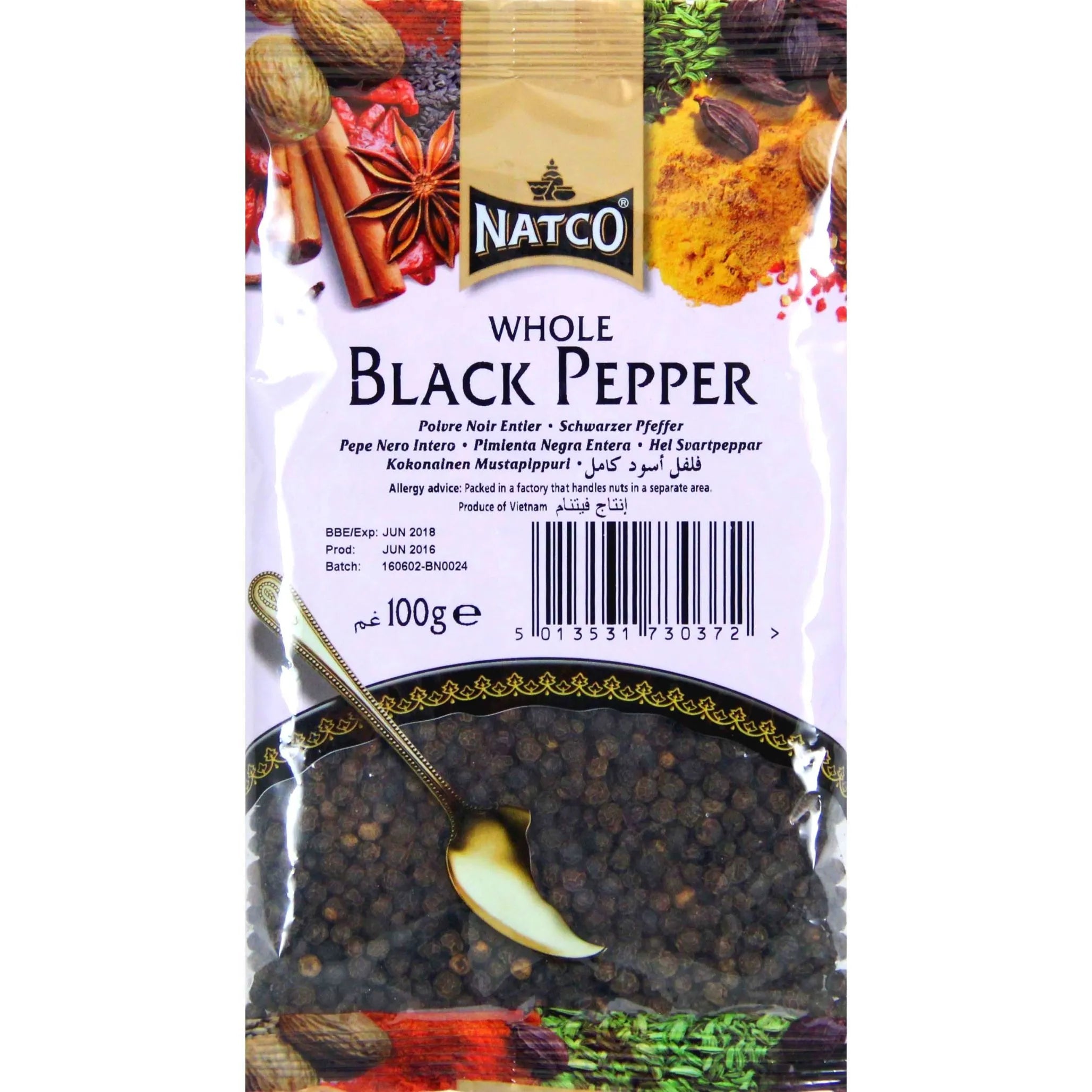 BLACK PEPPER POWDER 100G NATCO