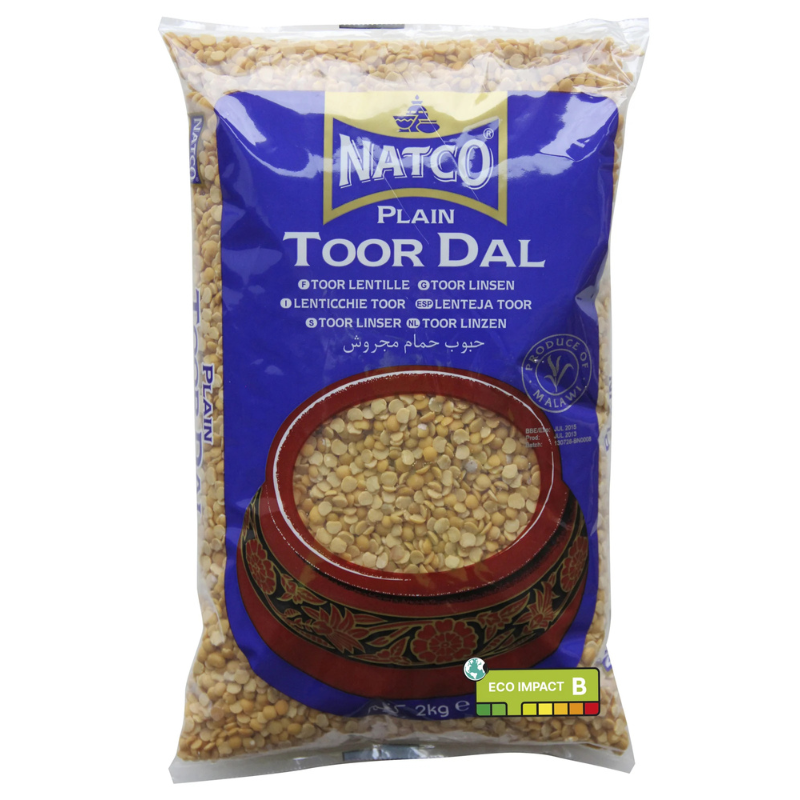 TOOR DALL PLAIN 2KG NATCO